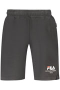 FILA MEN'S BLACK SHORT TRACKSUIT PANTS