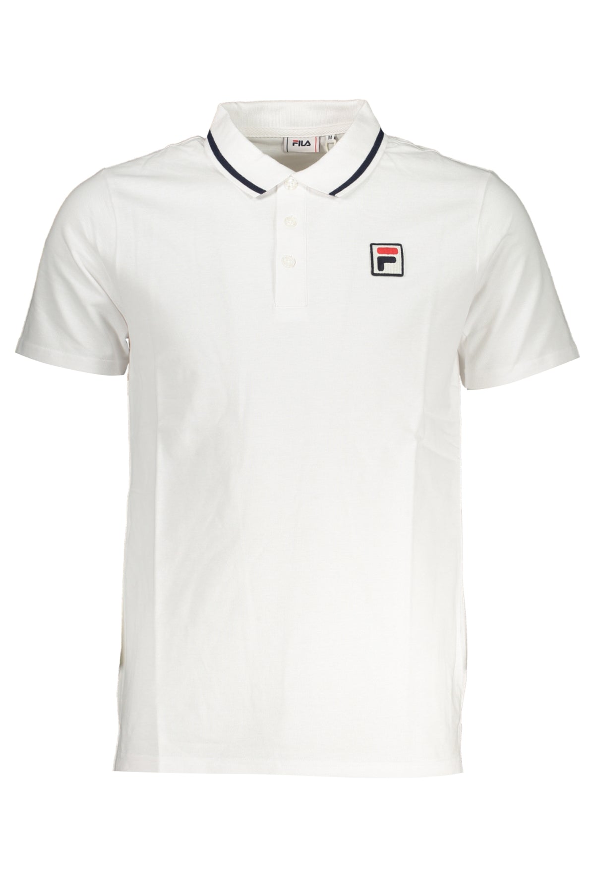 FILA MEN'S WHITE SHORT SLEEVED POLO SHIRT