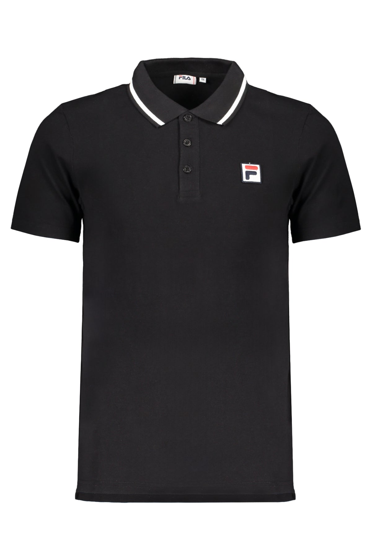 FILA MEN'S BLACK SHORT SLEEVED POLO SHIRT