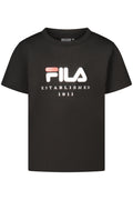 FILA SHORT-SLEEVED T-SHIRT FOR GIRLS BLACK