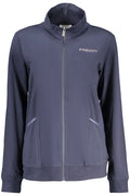 FREDDY WOMEN'S BLUE ZIP-UP SWEATSHIRT