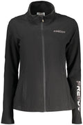 FREDDY WOMEN'S BLACK ZIP-UP SWEATSHIRT