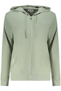 FREDDY WOMEN'S GREEN ZIP-UP SWEATSHIRT