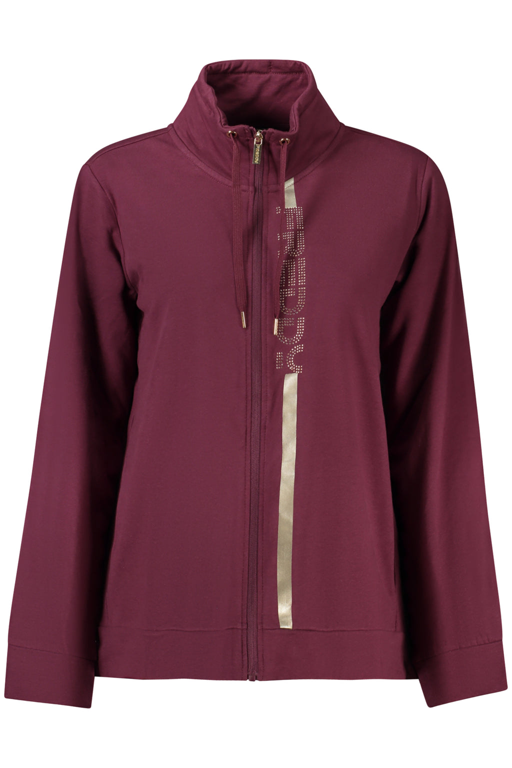 FREDDY WOMEN'S PURPLE ZIP-UP SWEATSHIRT