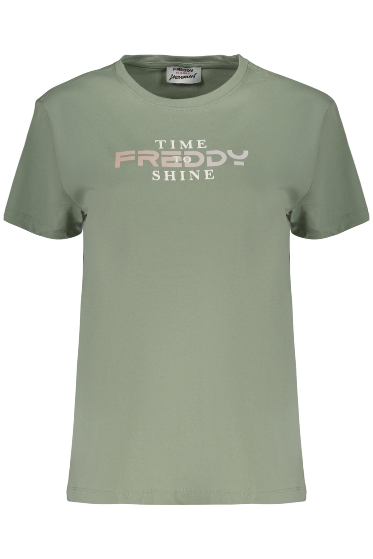 FREDDY WOMEN'S SHORT-SLEEVED GREEN T-SHIRT