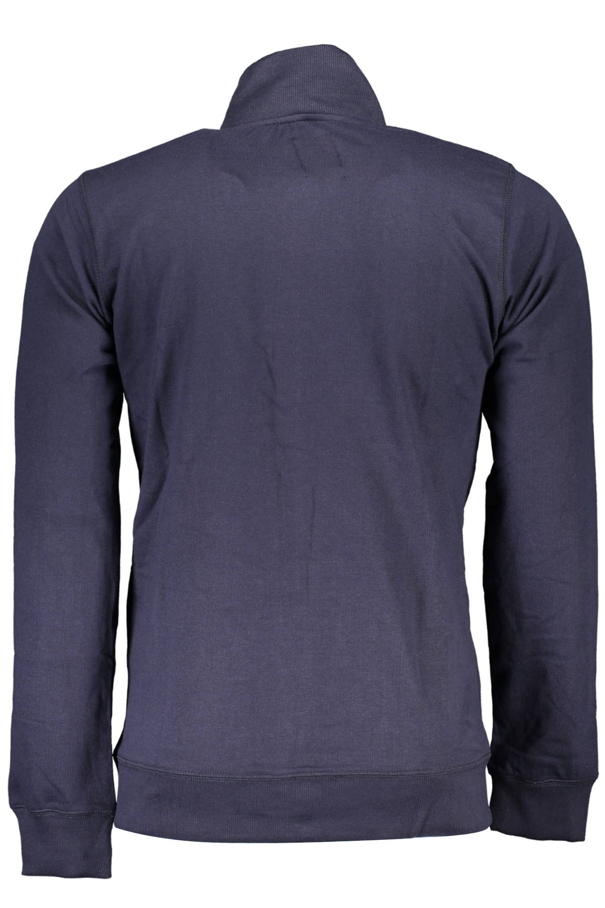 GIAN MARCO VENTURI MEN'S BLUE ZIP-UP SWEATSHIRT