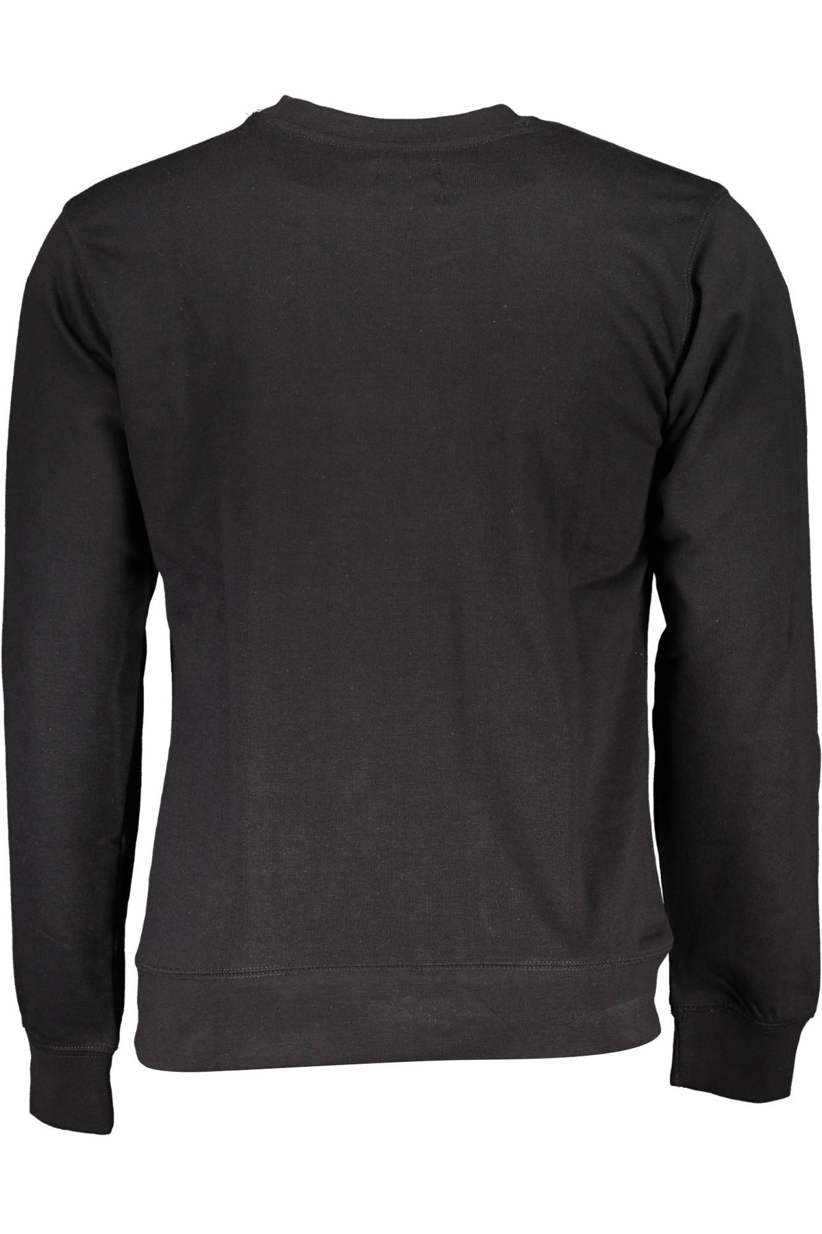 GIAN MARCO VENTURI MEN'S BLACK ZIP-LESS SWEATSHIRT