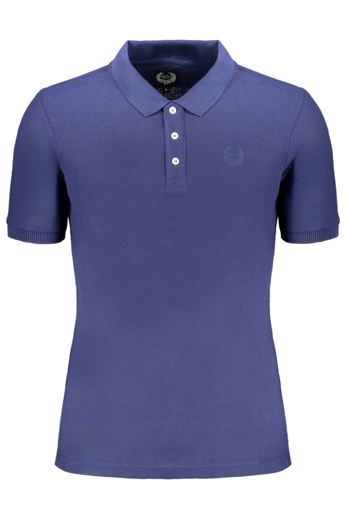 GIAN MARCO VENTURI MEN'S SHORT SLEEVED POLO SHIRT BLUE