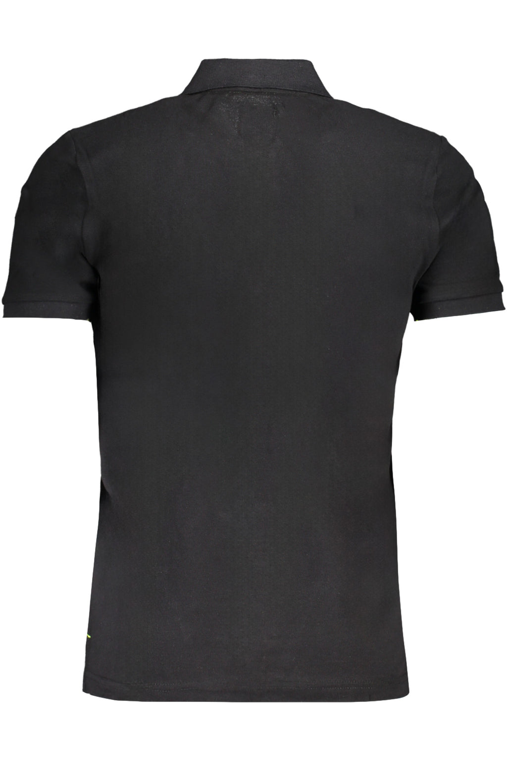 GIAN MARCO VENTURI MEN'S BLACK SHORT SLEEVED POLO SHIRT