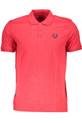 GIAN MARCO VENTURI MEN'S SHORT SLEEVE POLO SHIRT RED