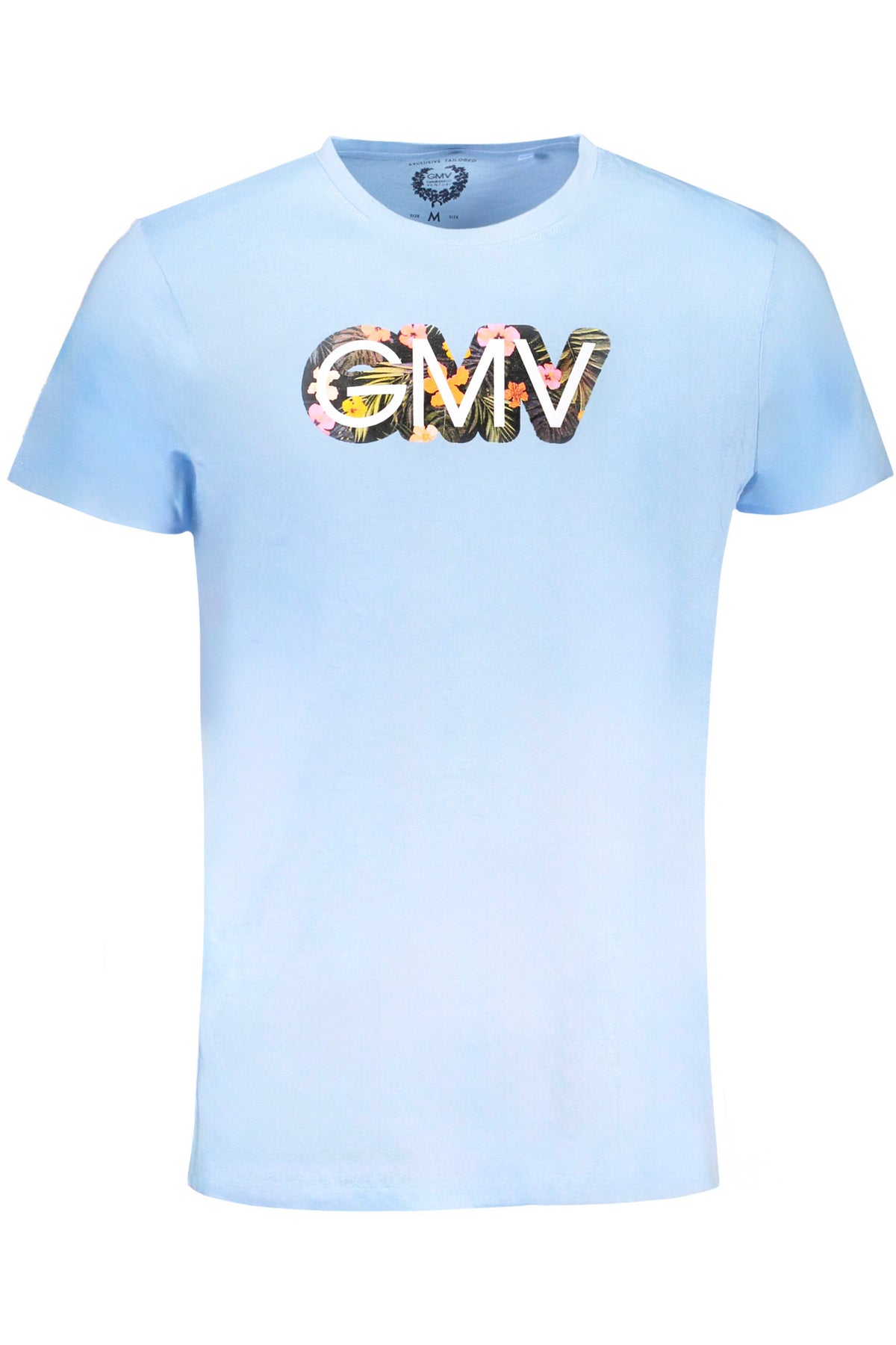 GIAN MARCO VENTURI MEN'S SHORT SLEEVED T-SHIRT BLUE
