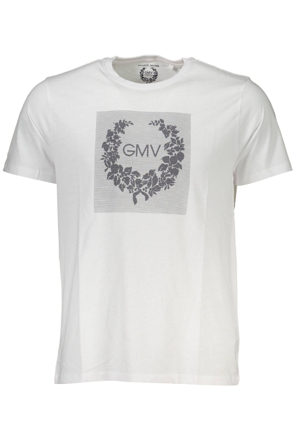 GIAN MARCO VENTURI MEN'S SHORT SLEEVE T-SHIRT WHITE