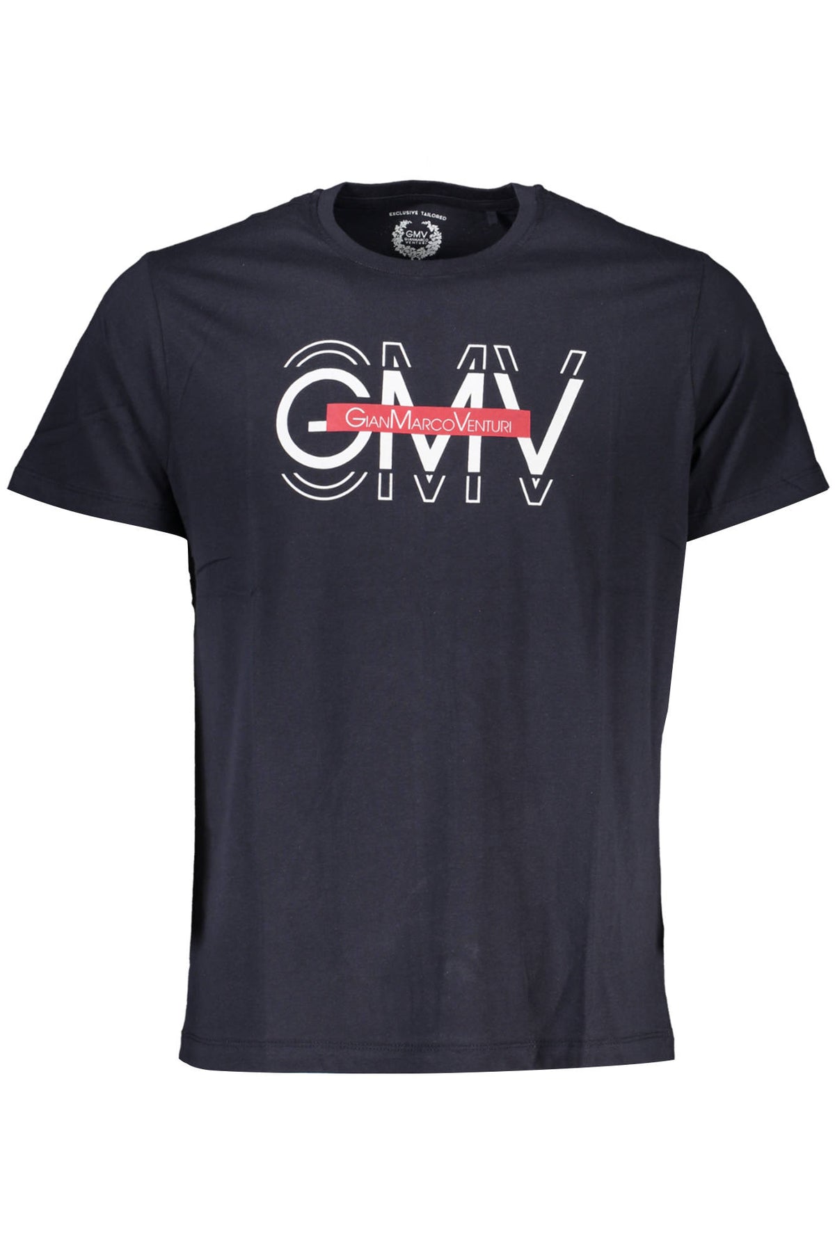 GIAN MARCO VENTURI MEN'S SHORT SLEEVE T-SHIRT BLUE