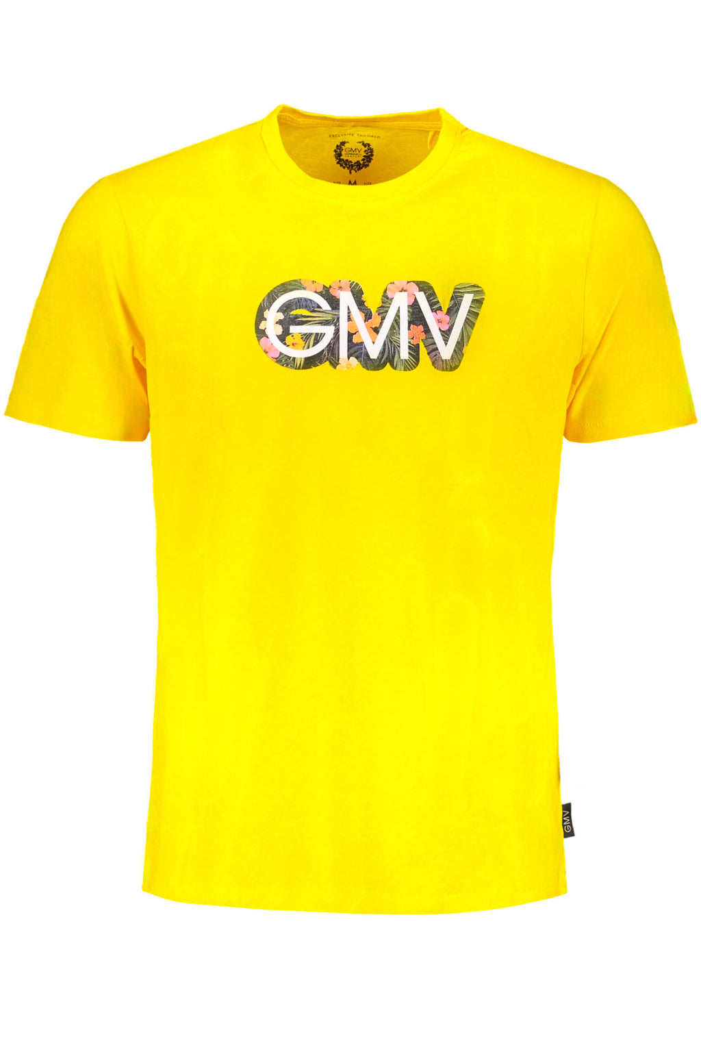 GIAN MARCO VENTURI YELLOW MEN'S SHORT SLEEVED T-SHIRT
