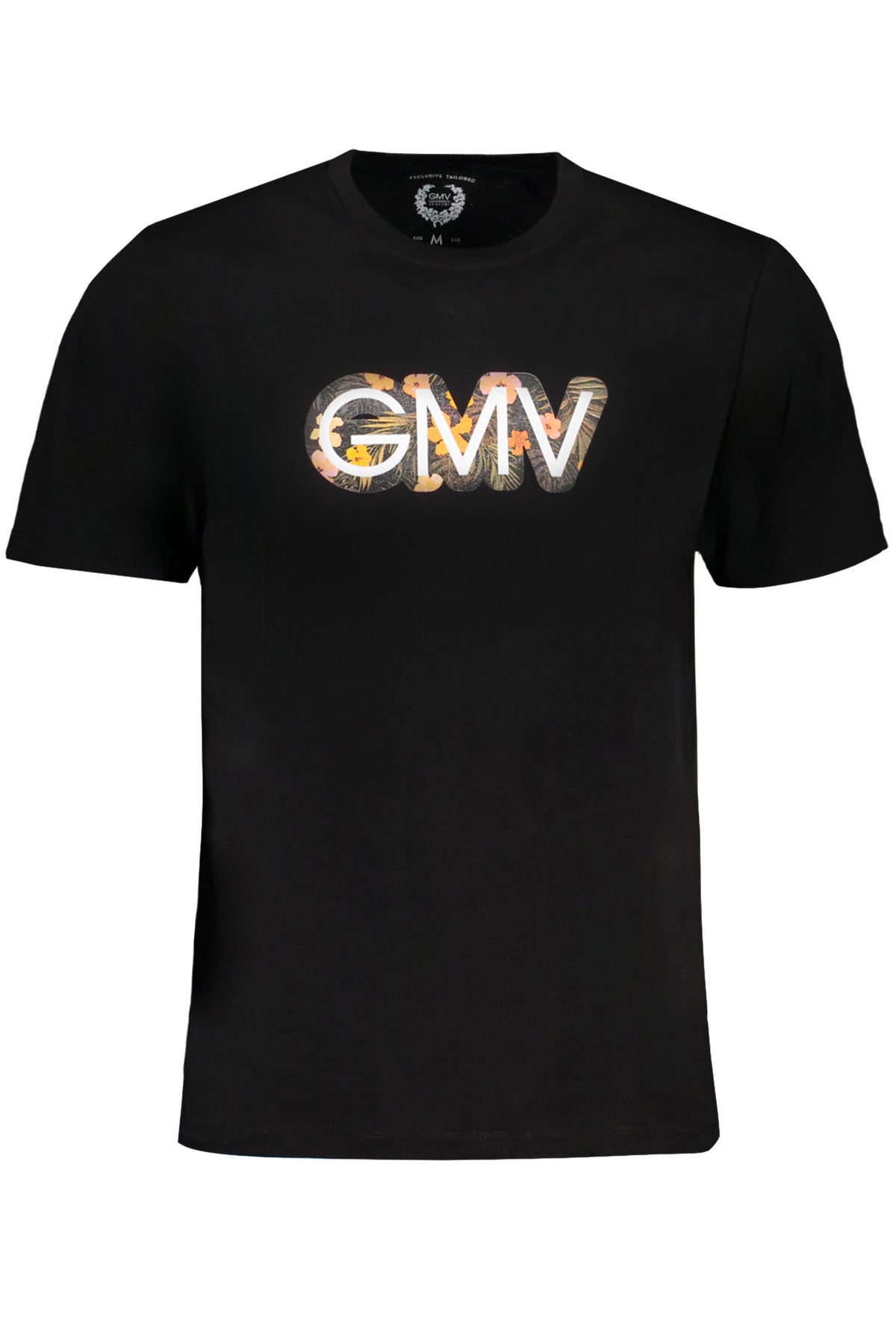 GIAN MARCO VENTURI MEN'S SHORT SLEEVED T-SHIRT BLACK