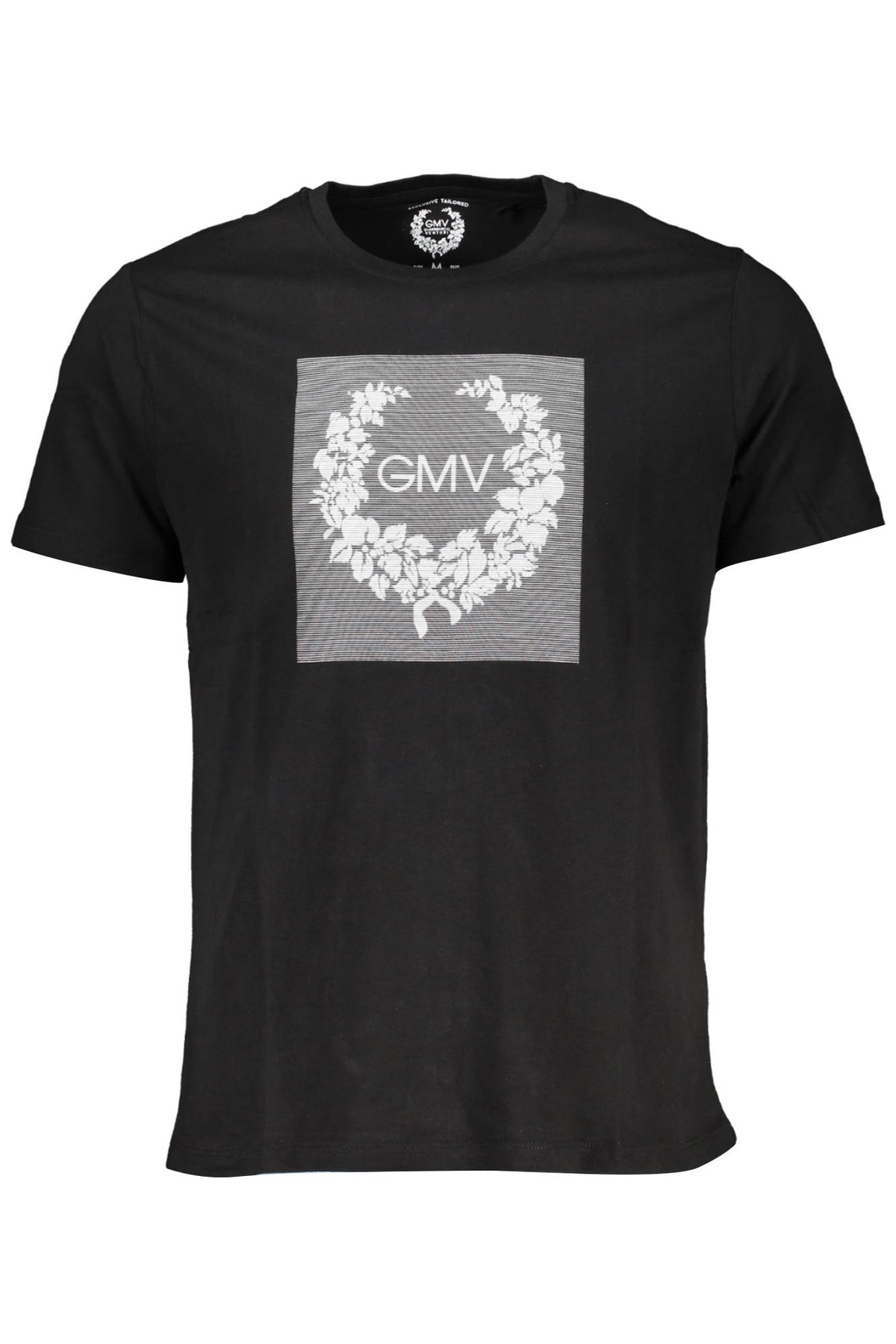 GIAN MARCO VENTURI MEN'S SHORT SLEEVE T-SHIRT BLACK