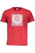 GIAN MARCO VENTURI MEN'S SHORT SLEEVE T-SHIRT RED