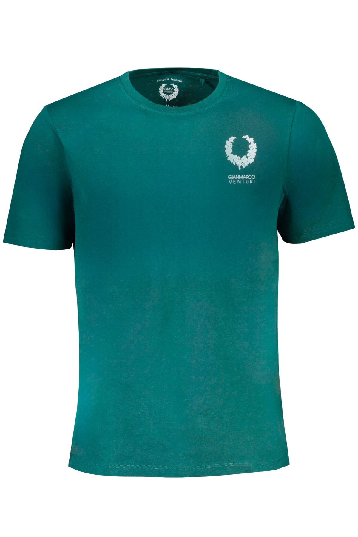 GIAN MARCO VENTURI GREEN MEN'S SHORT SLEEVED T-SHIRT