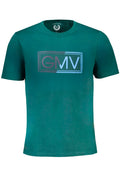 GIAN MARCO VENTURI GREEN MEN'S SHORT SLEEVED T-SHIRT