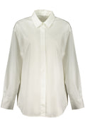 GUESS JEANS WOMEN'S LONG-SLEEVED SHIRT WHITE