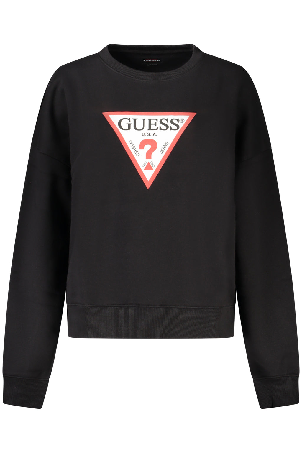 GUESS JEANS SWEATSHIRT WITHOUT ZIP WOMEN BLACK