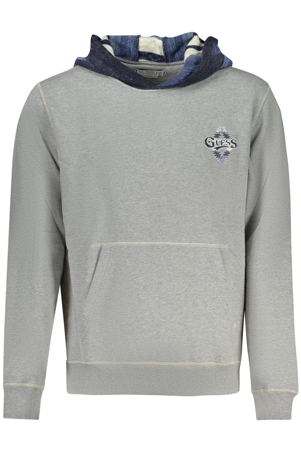 GUESS JEANS SWEATSHIRT WITHOUT ZIP MEN GREY