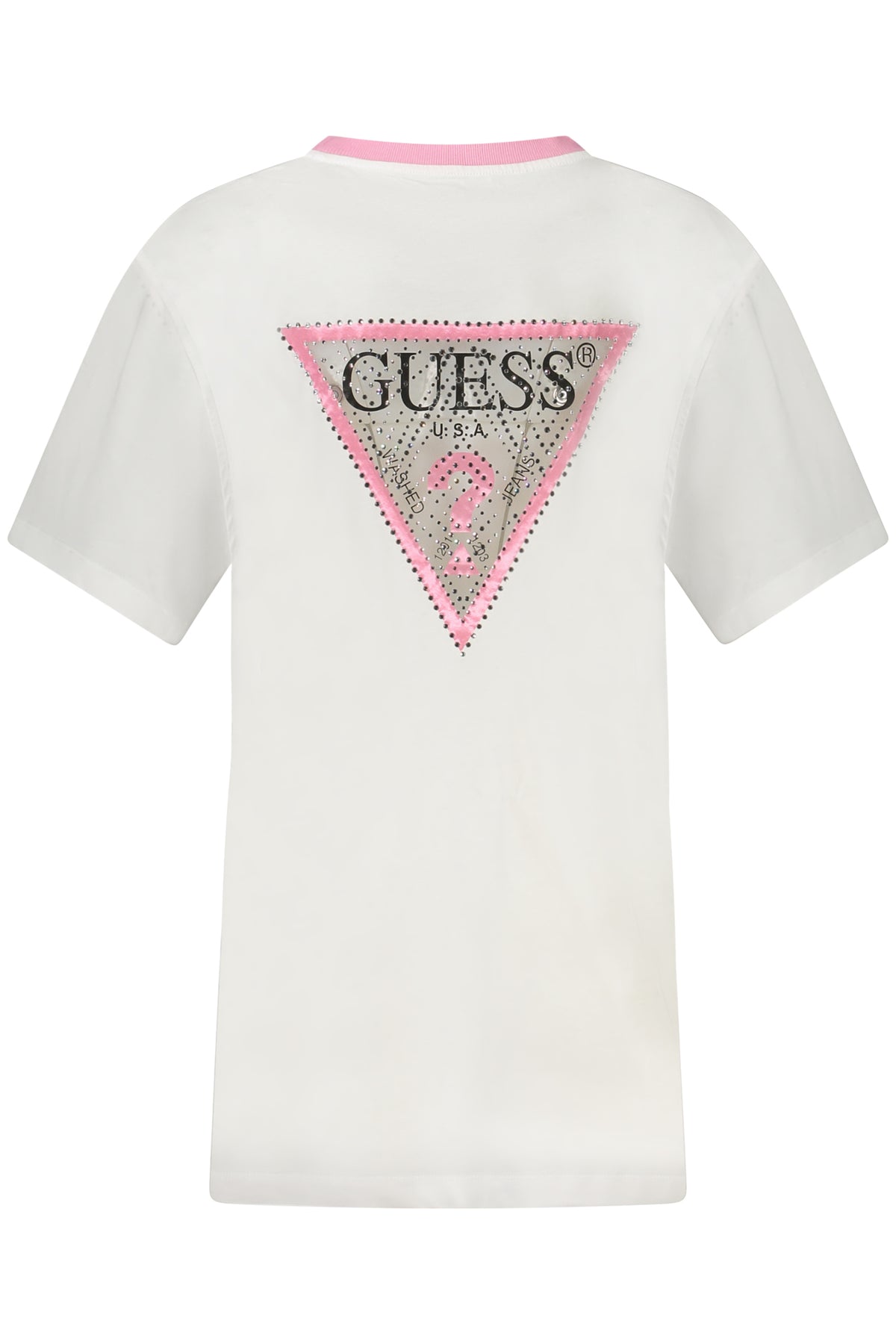 GUESS JEANS SHORT SLEEVE T-SHIRT WOMEN WHITE