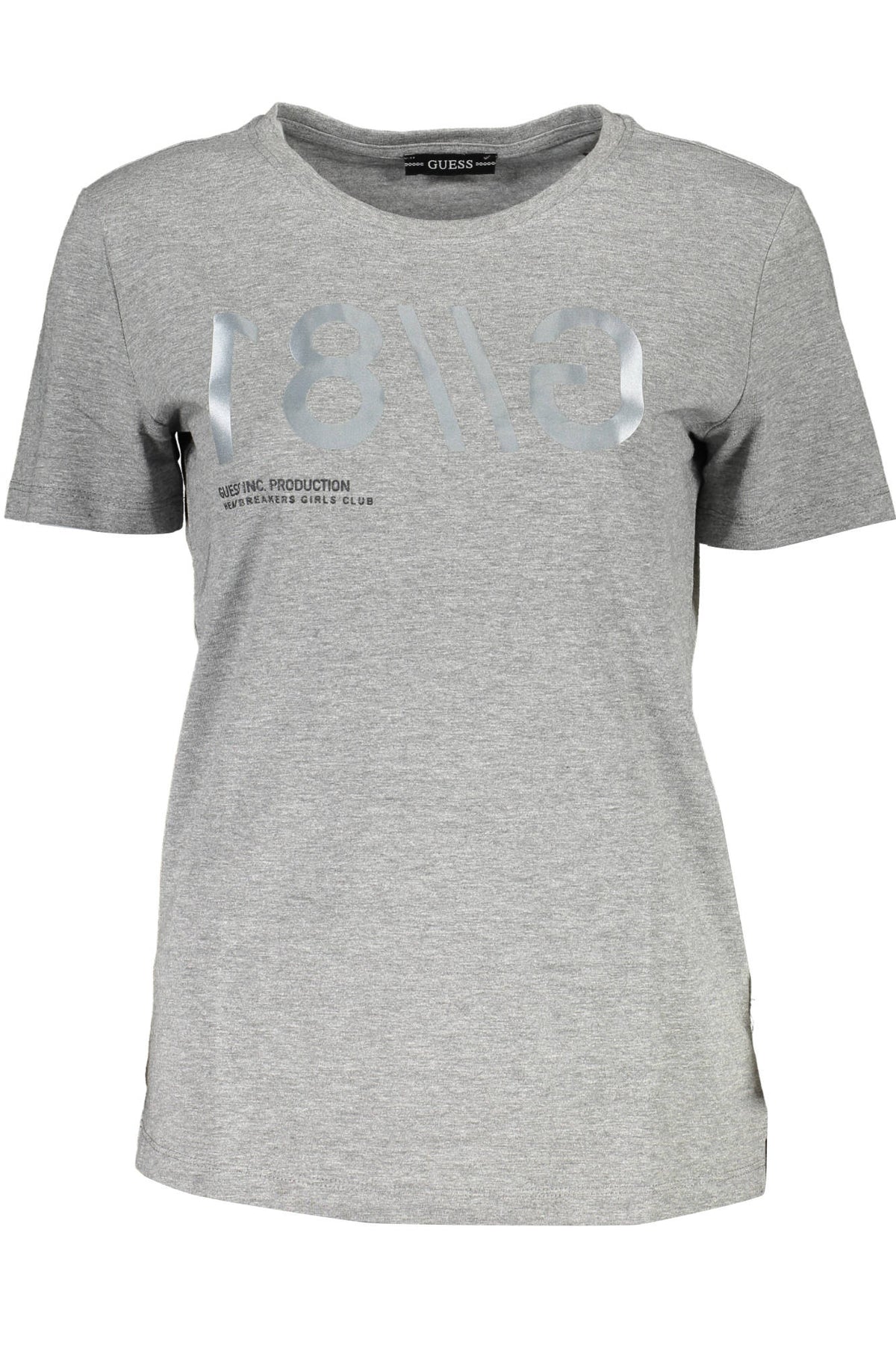 GUESS JEANS SHORT SLEEVE T-SHIRT WOMEN GREY