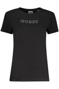 GUESS JEANS SHORT SLEEVE T-SHIRT WOMEN BLACK