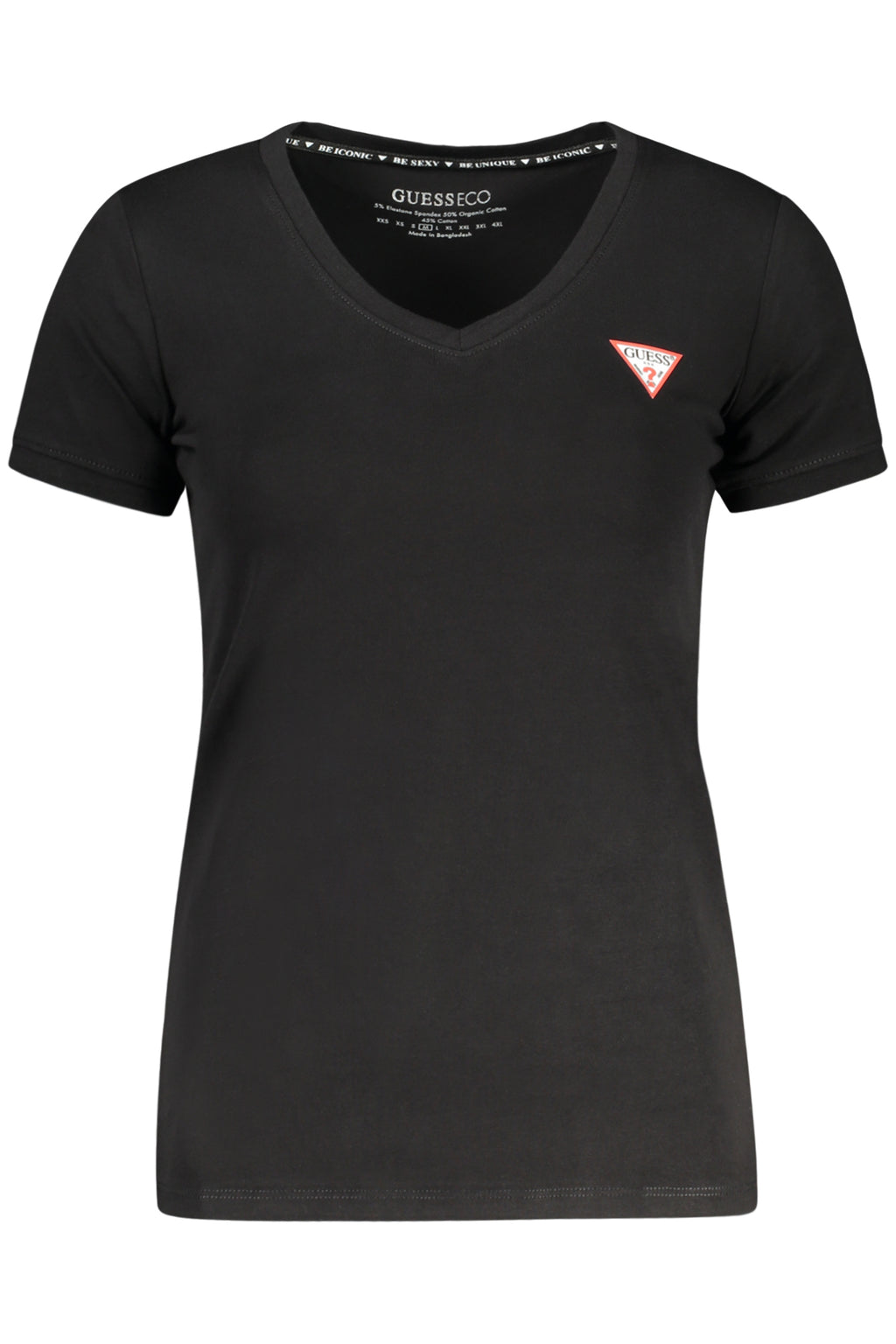 GUESS JEANS SHORT SLEEVE T-SHIRT WOMEN BLACK
