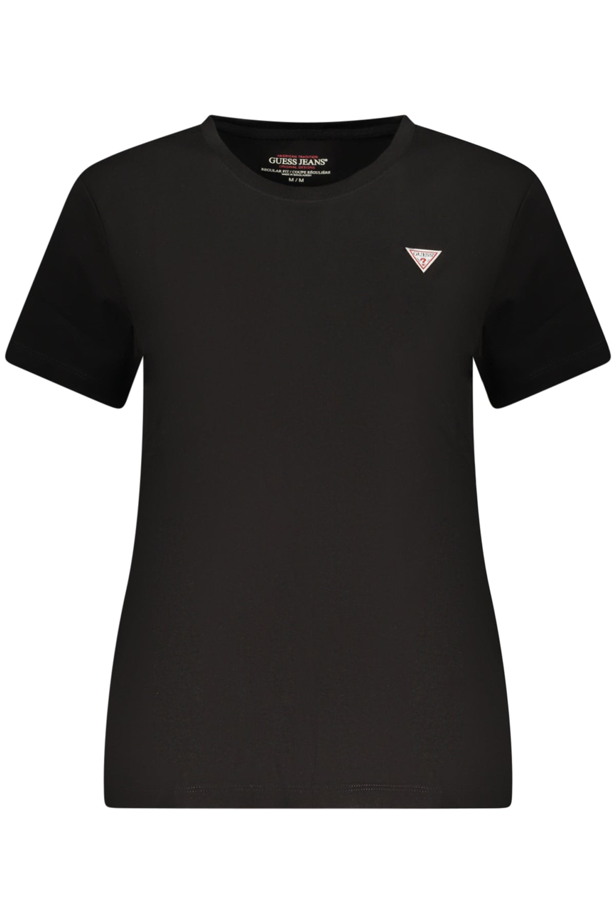 GUESS JEANS Women's Short-sleeved T-shirt Black W4YI10J1314