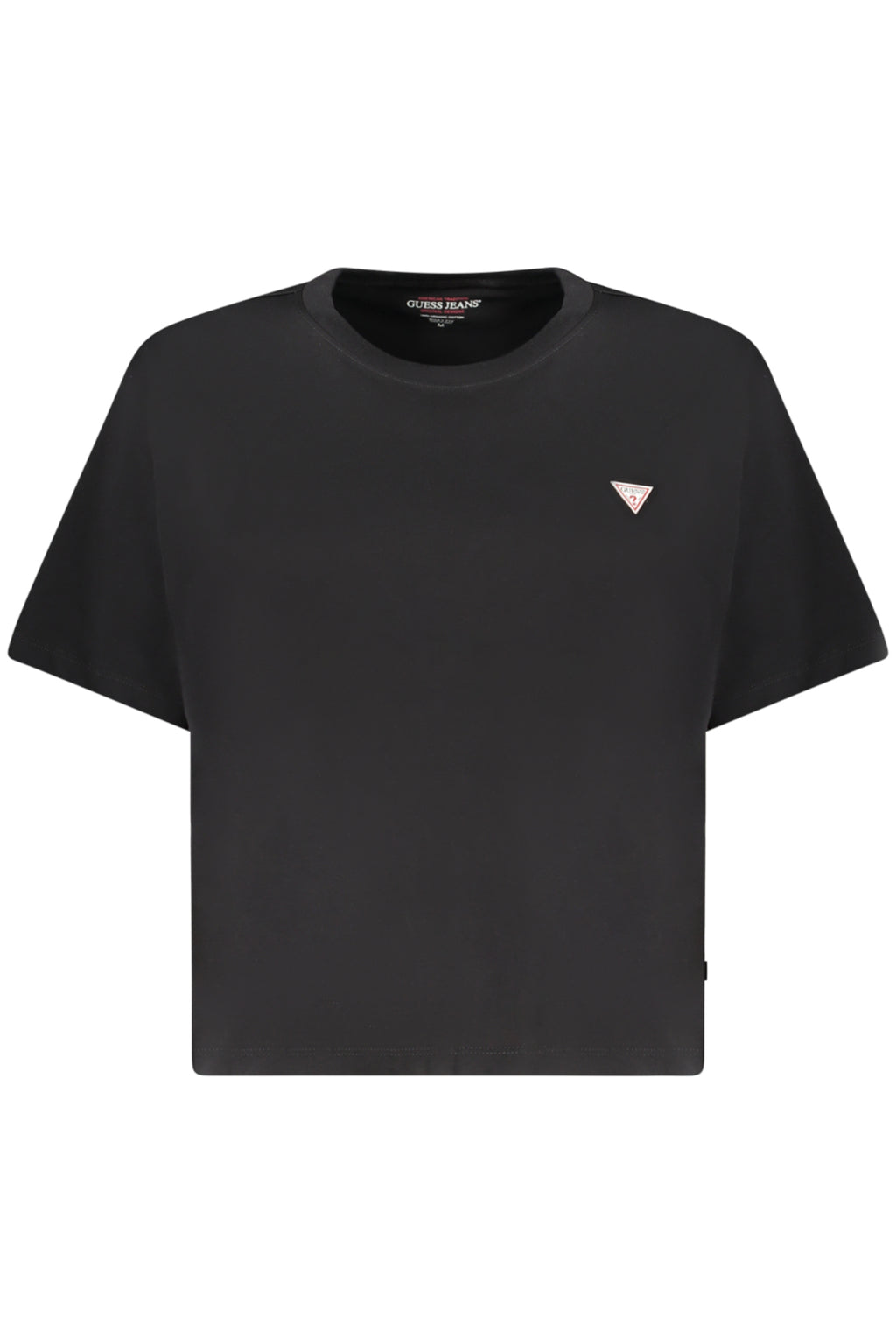 GUESS JEANS WOMEN'S SHORT-SLEEVED T-SHIRT BLACK