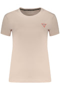 GUESS JEANS Women's Short Sleeve T-shirt Pink W2YI44J1314
