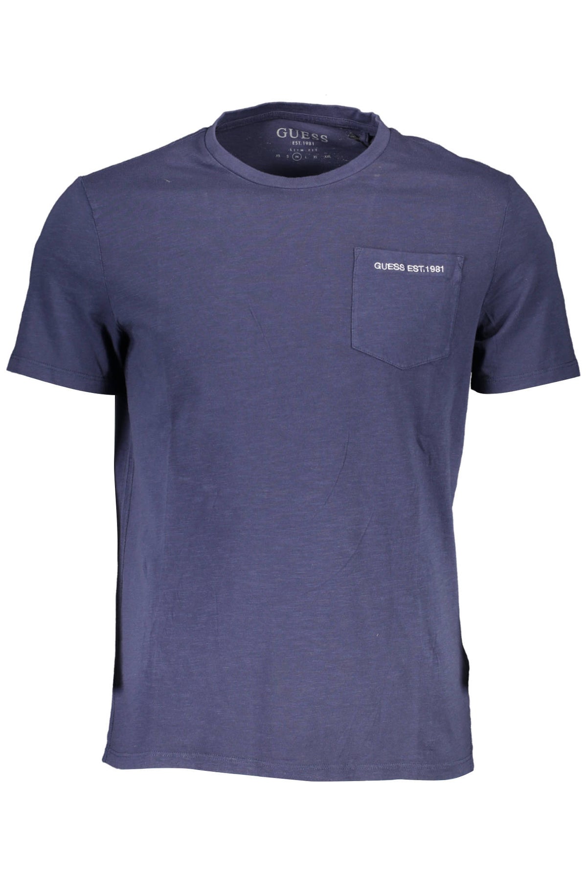 GUESS JEANS SHORT SLEEVE T-SHIRT MEN BLUE