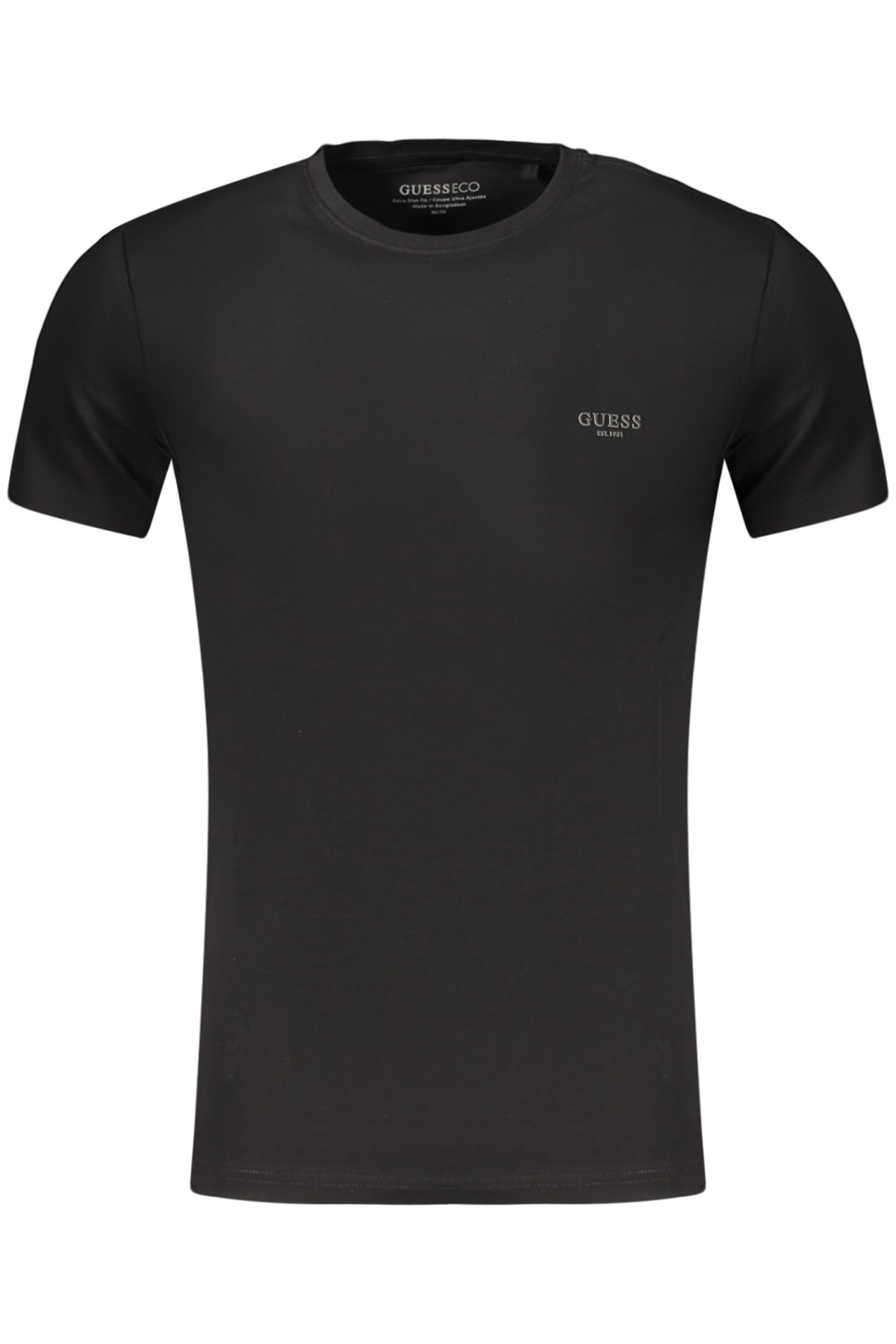 GUESS JEANS Men's Short-sleeved T-shirt Black M6YI24K3728