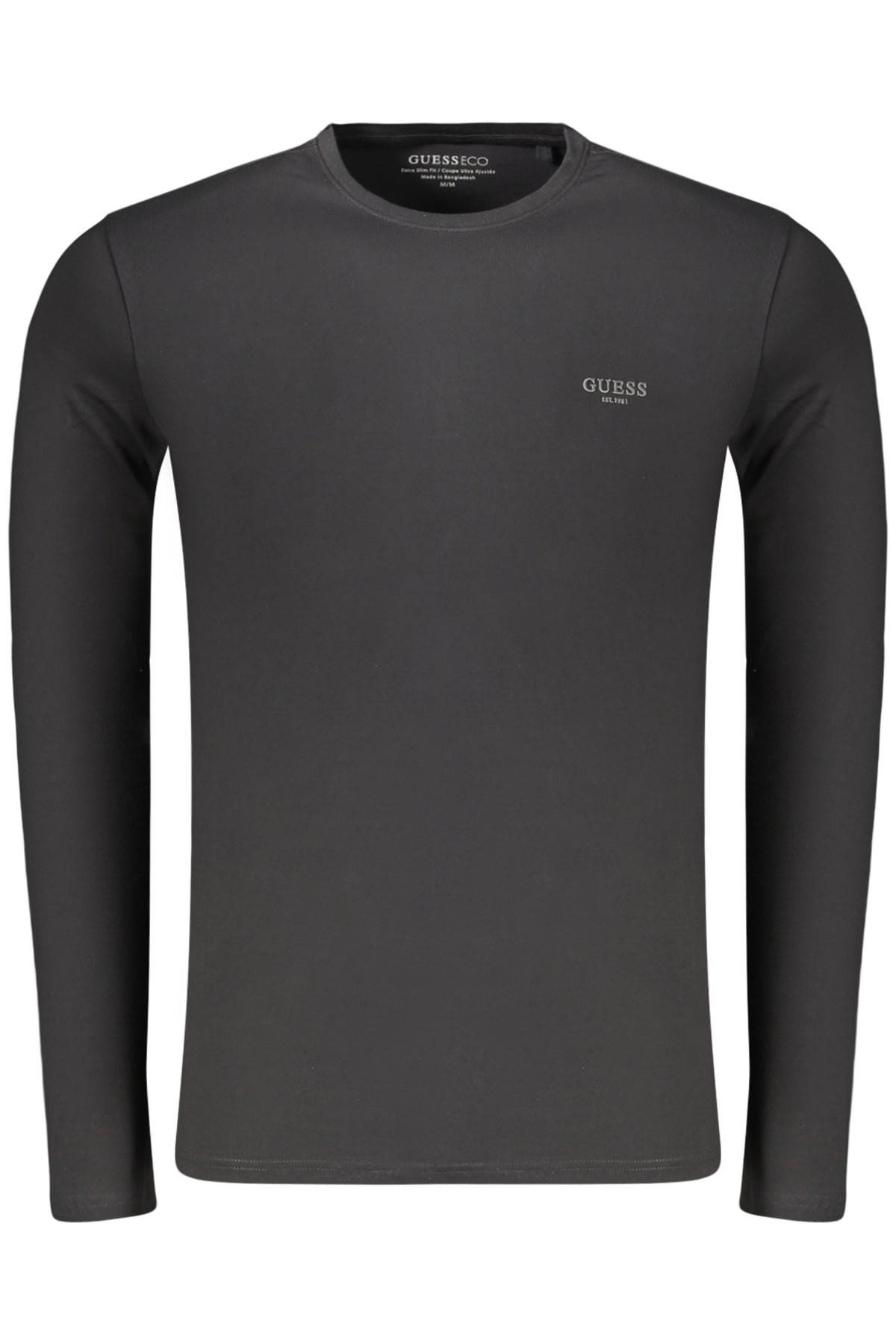 GUESS JEANS Men's Long-sleeved T-shirt Black M6YI28K3733