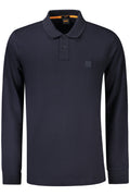 BOSS Hugo Men's Long-sleeved Polo Shirt Blue 50507704PASSERBY