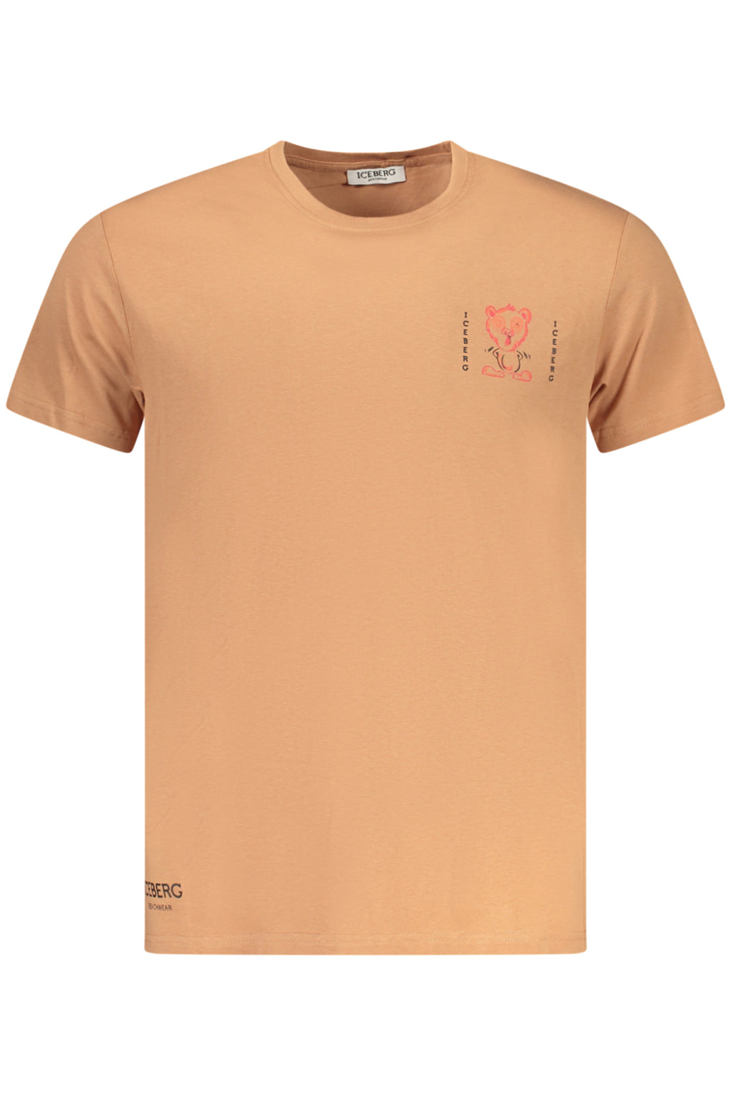 ICEBERG MEN'S SHORT-SLEEVE T-SHIRT BROWN