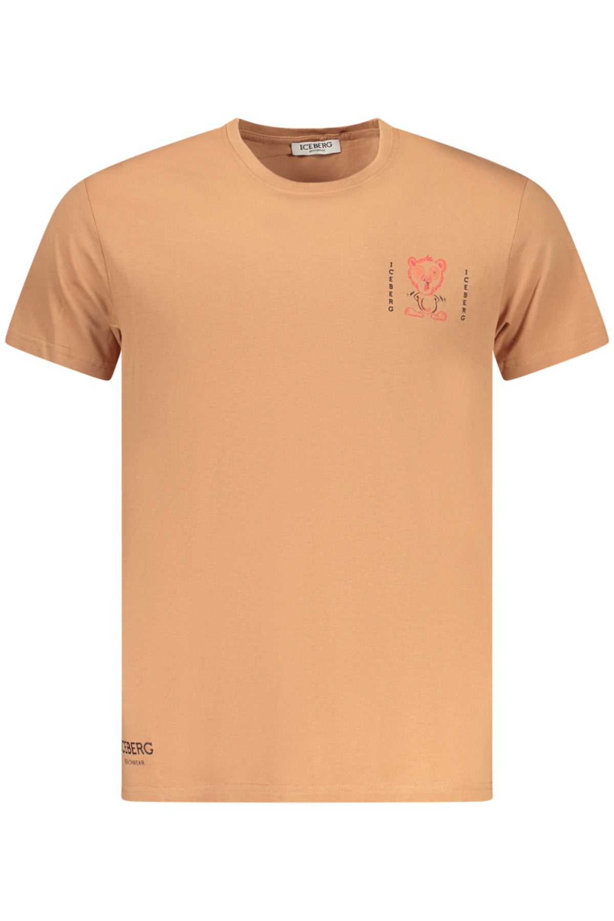 ICEBERG MEN'S SHORT-SLEEVE T-SHIRT BROWN