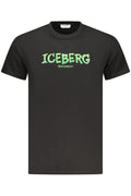 ICEBERG MEN'S SHORT-SLEEVED T-SHIRT BLACK