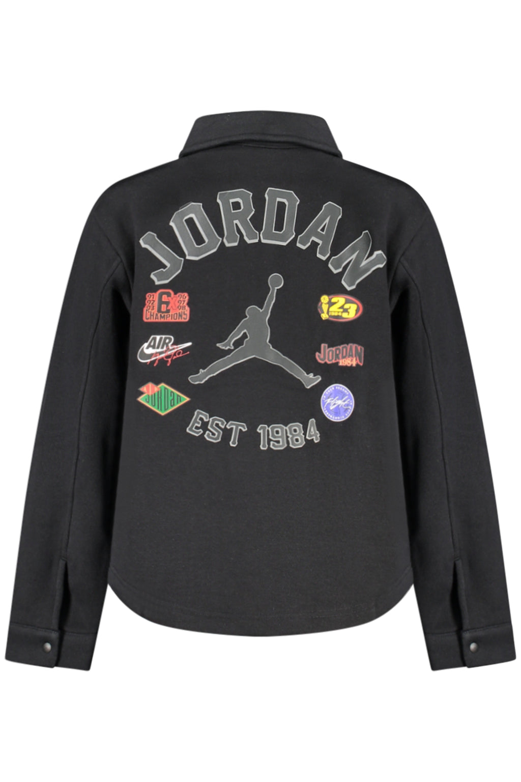 JORDAN MEN'S BLACK ZIP-UP SWEATSHIRT