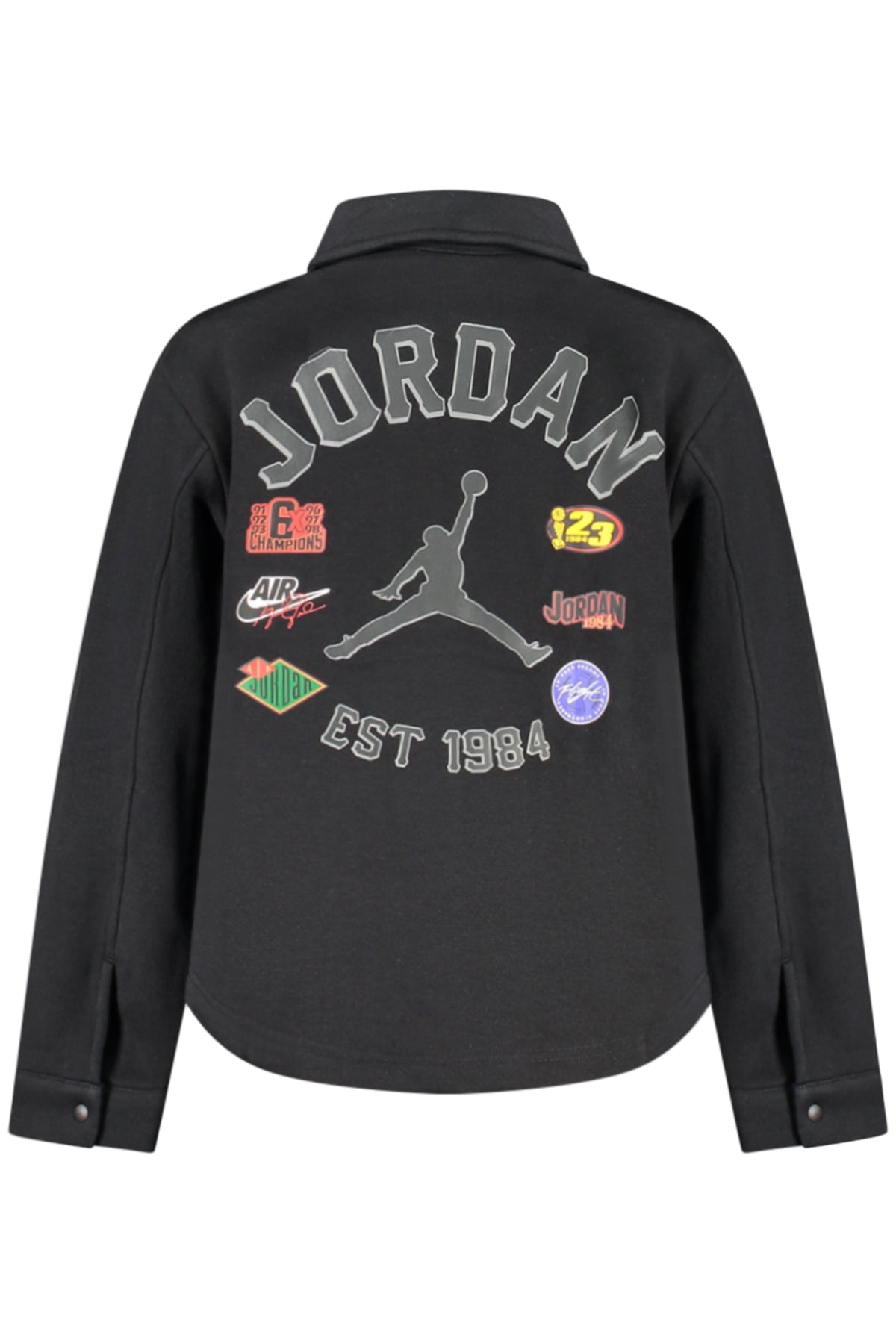 JORDAN MEN'S BLACK ZIP-UP SWEATSHIRT