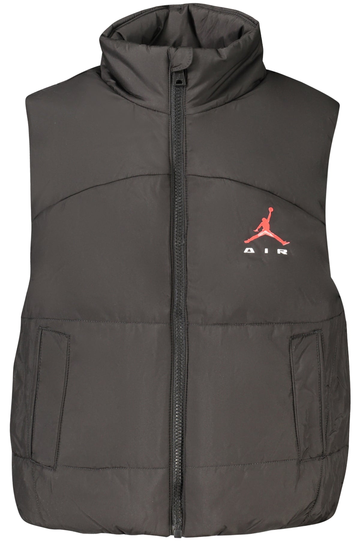 JORDAN Black Sleeveless Jacket For Kids 95F966