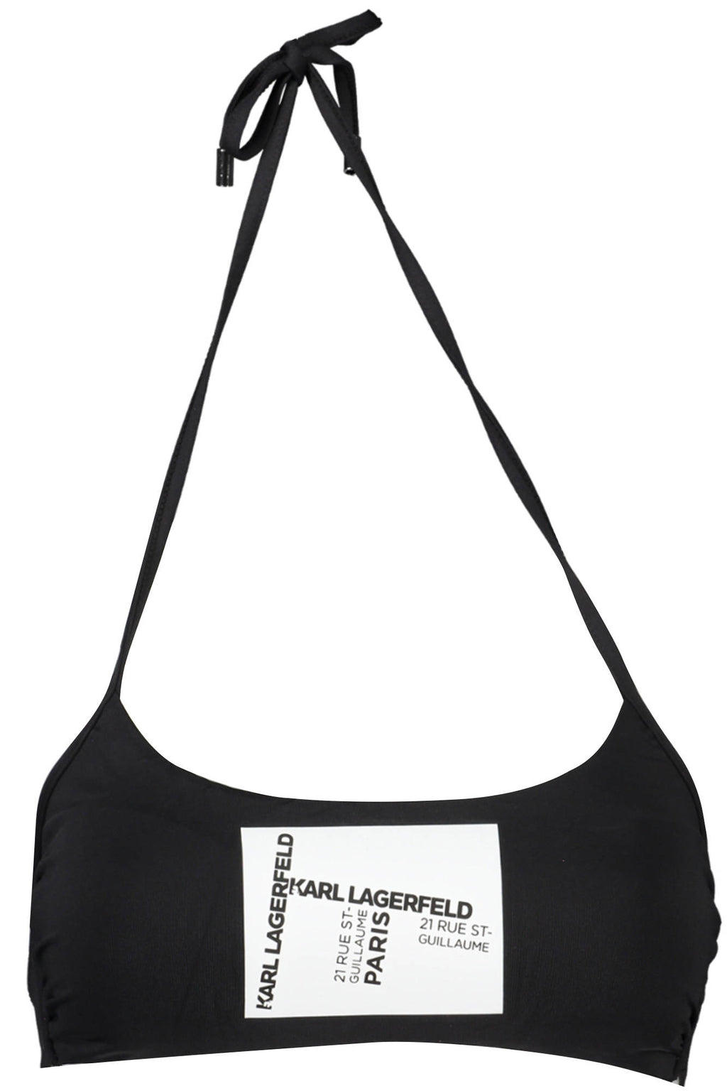 KARL LAGERFELD BEACHWEAR SWIMSUIT TOP WOMEN BLACK