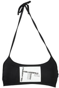 KARL LAGERFELD BEACHWEAR SWIMSUIT TOP WOMEN BLACK
