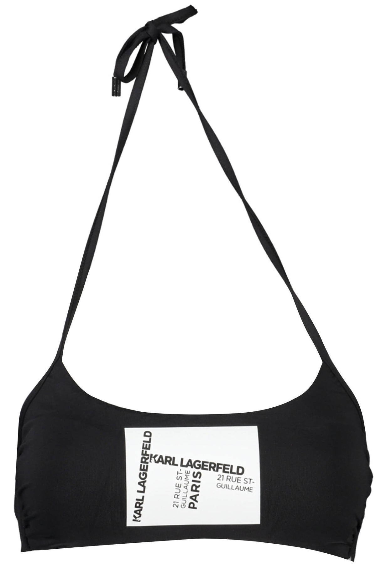KARL LAGERFELD BEACHWEAR SWIMSUIT TOP WOMEN BLACK