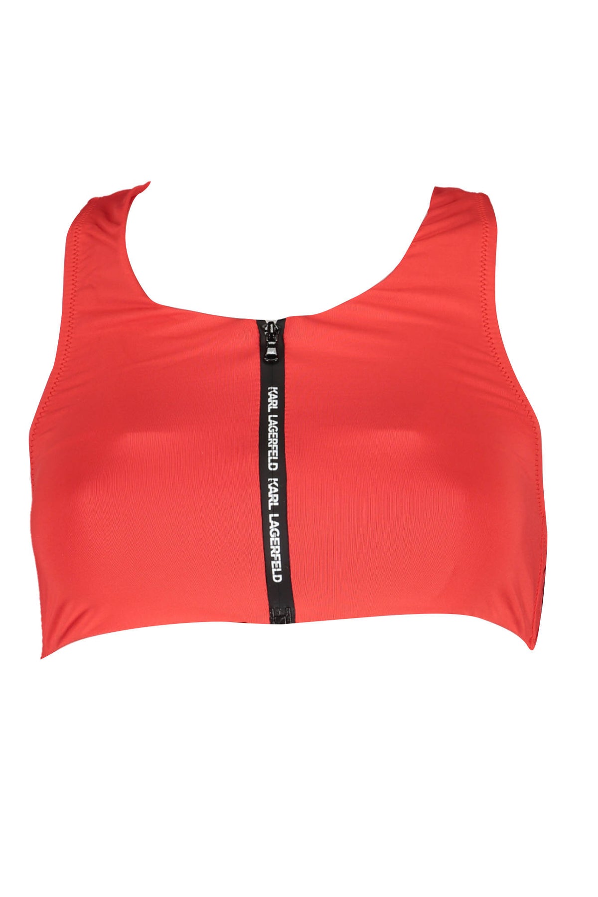 KARL LAGERFELD BEACHWEAR SWIMSUIT TOP WOMEN RED