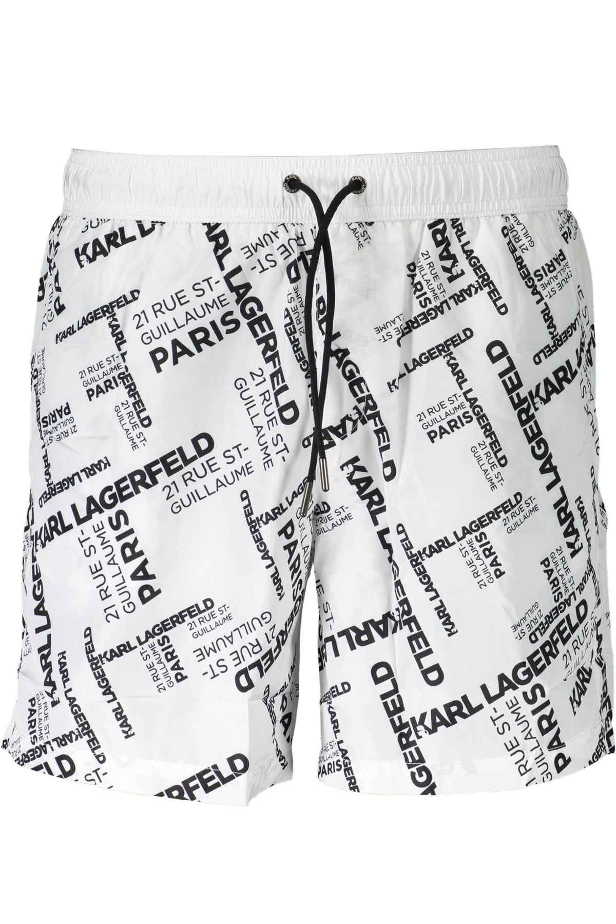 KARL LAGERFELD BEACHWEAR SWIMSUIT BOTTOM MEN WHITE