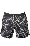 KARL LAGERFELD BEACHWEAR SWIMSUIT BLACK MEN'S BOTTOM