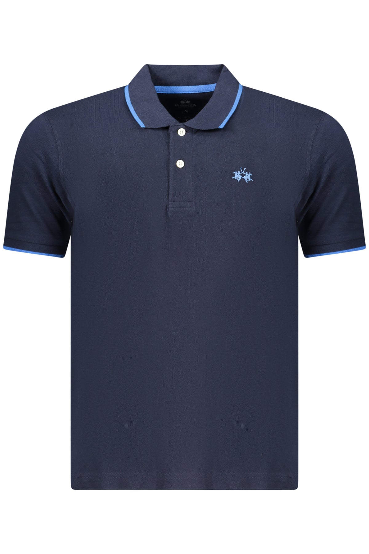 LA MARTINA Men's Short-sleeve Polo Shirt Blue BPMP04PK031